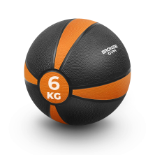 Медбол резиновый BRONZE GYM, 6 кг.