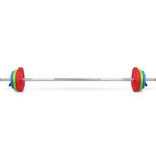 Штанга для аэробики BRONZE GYM БОДИПАМП(гриф,весовые диски 2x1,25кг,2x2,5кг,2x5кг,пара замков)