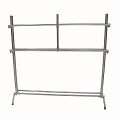 Мобильная подставка для ковриков на 30-40 шт.,160х35х160см.